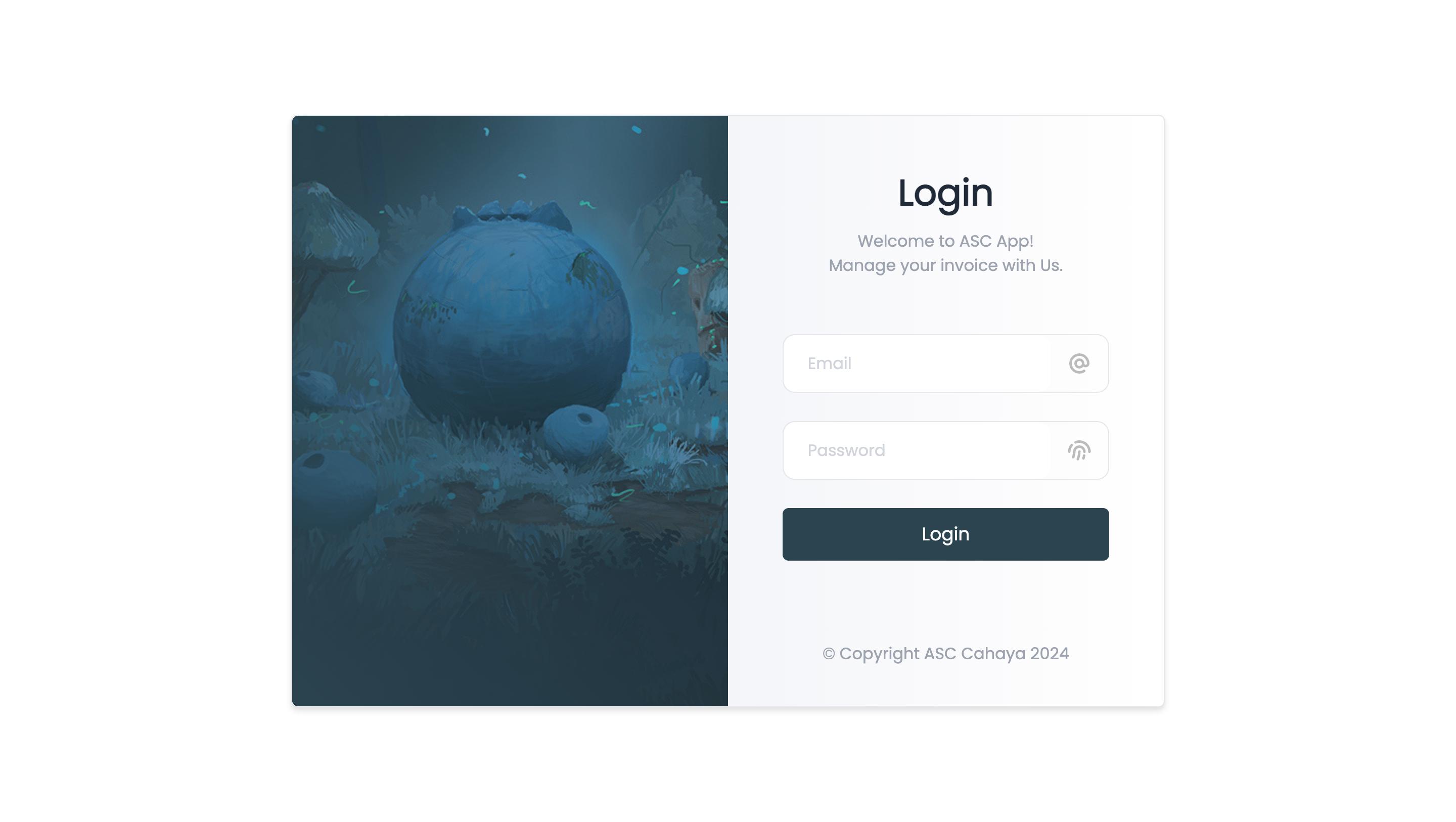 Invoice Management System login page