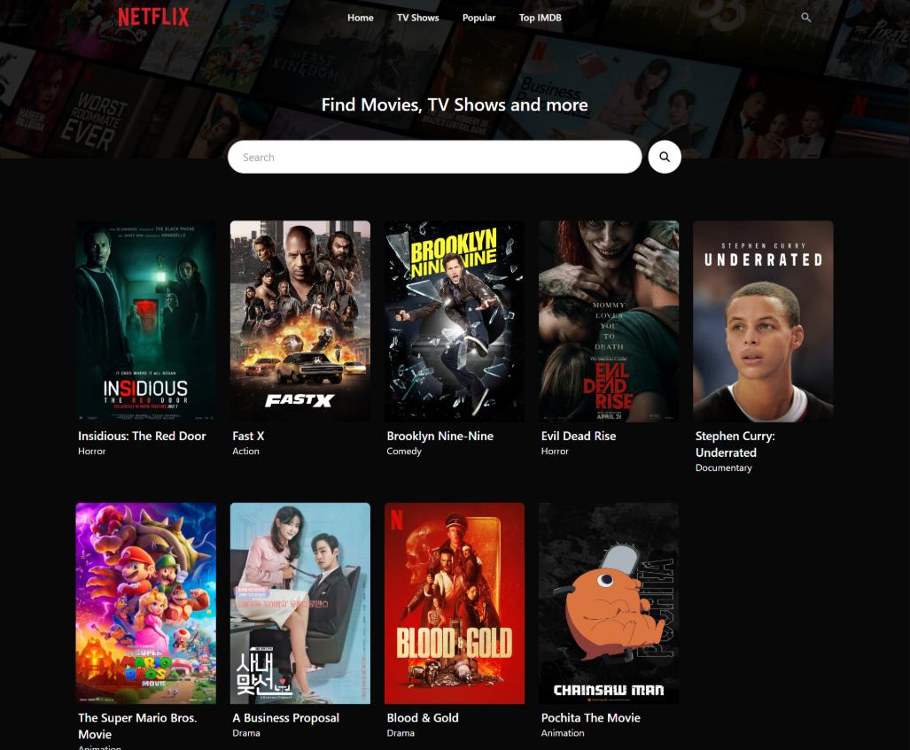 Netflix-inspired user client
