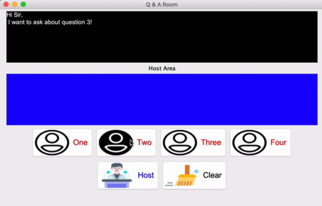 QnA Room Java GUI