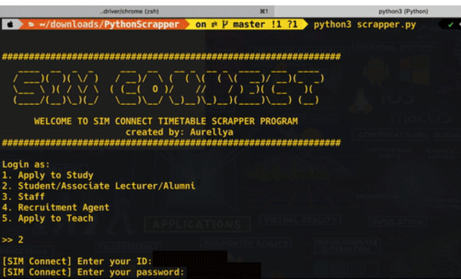 SIM Connect Scraper