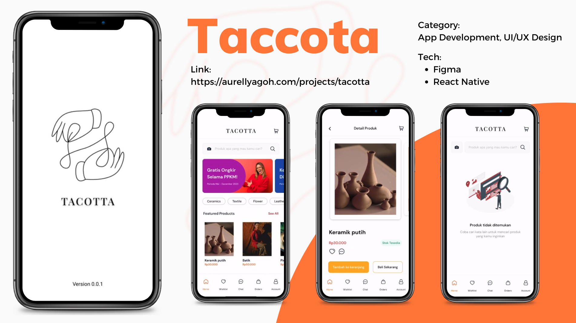 Tacotta mobile application