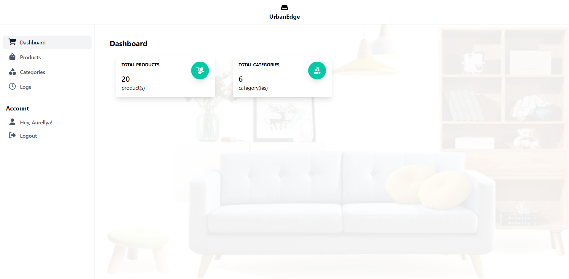 Urban Edge CMS admin dashboard